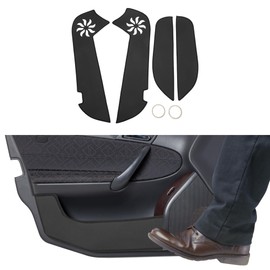 TUCKBOLD Leather Car Door Anti Kick Pad Sticker for Toyota Corolla 2014-2019 Door Side Edge Guard Protector Interior Accessories Black 1 Set