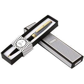 La carterie 76000826 Ballpoint Pen Set Black & Gold with Message on Clip M