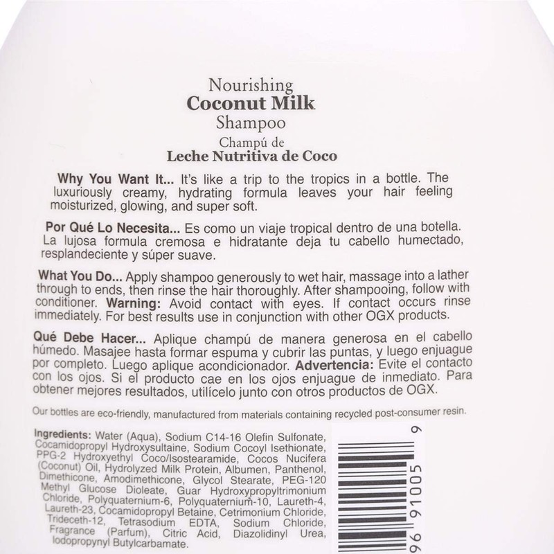Organix: Nourishing Coconut Milk Shampoo, 13 oz