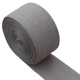 FUNORNAM 2Inch 5Yard Cotton Tufting Carpet Rug Binding Edge Bias Binding Webbing Ribbon for DIY Craft Sewing (Grey)