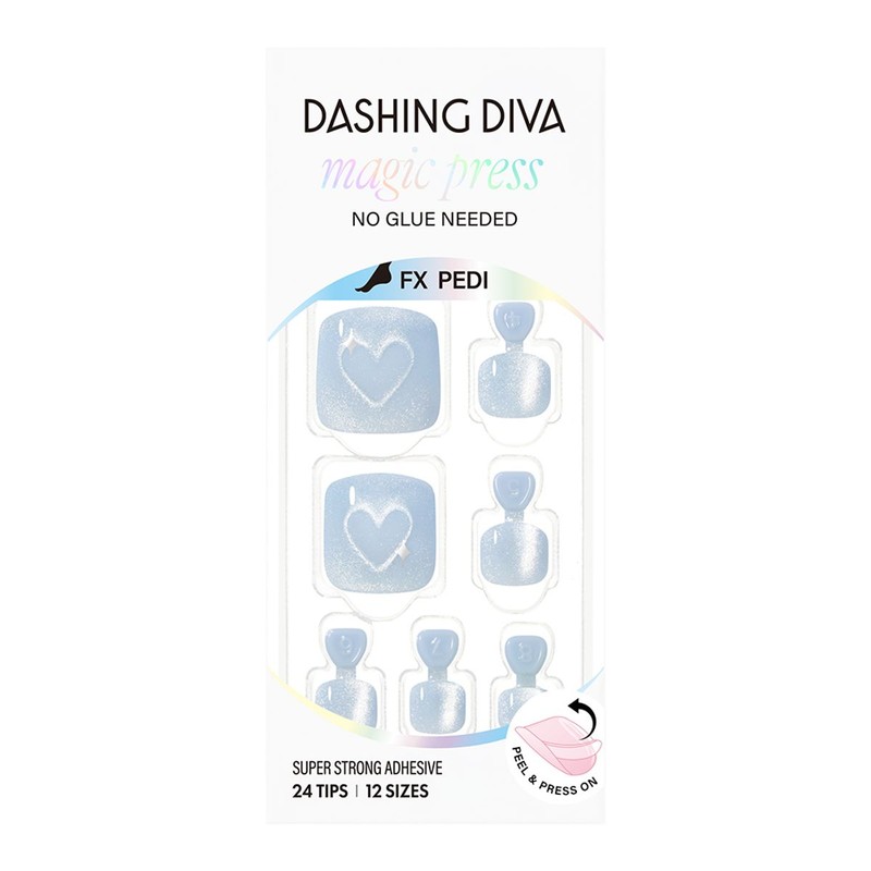 DesinDiva Dashing Diva Dashing Diva Magic Press Pedicure Love Sky