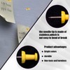 VAPKER Push Pins Tacks 120Pcs Solid Yellow Thumb Tacks Larger