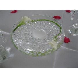 Clear Water Beads Vase Fillers for Use with LED Water Submersible Lights,Tea Lights & Floating Candles - All Event Water Beads Also Reduce Watering for Plants, Flowers and Bamboo