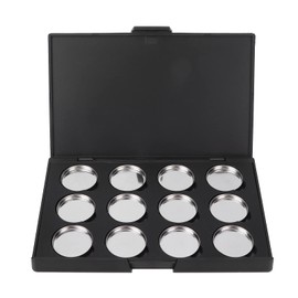 Paleta de Maquillaje Vacía Impermeable de 12 Colores, Paleta de Sombras de Ojos DIY Paleta de Maquillaje Magnética, Paleta de Sombras Mejorada...     