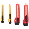 ORIENTOOLS Utility Knife Box Cutter Razor Auto-Lock 4-Pack Set, Retractable