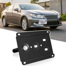 Front Bumper Tow Hook License Plate Mount Bracket Holder No Drill Relocator Hole Adapter Compatible with 2006-up Lexus is (Excluding 08-13 is w/F-Sport Bumper) and 11-17 CT