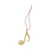 mugesh Pendant Eighth Note Poplar Wood - Great Gift for
