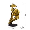 Tibeoyad Schweigen ist Gold Statue, Office Shelf Table Decoration Abstract