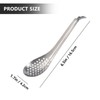 3Pcs Metal Small Slotted Spoon Durable Steel Caviar Strainer Spoons