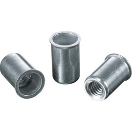 LOBTEX Blind Nut "Nut" (Thin Head, Aluminum) Eco Pack Plate Thickness: 1.2 M8 x 1.25 (15 Pieces)