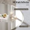 Brightify Oval Bathroom Mirrors for Over Sink, 24x40 Frameless Bathroom