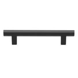 GlideRite 5-Inch Screw Spacing Hexagon Bar Pull Cabinet Hardware Handle, Pack of 5, Matte Black, 4791-128-MB-5