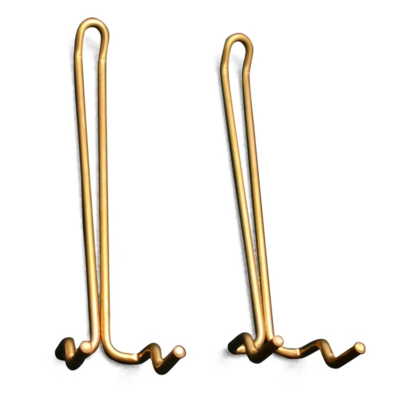 WAKI ANB-713 Classic Perforated Board, Brass Hook, 3.9 inches (100