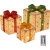 WOLADY Cajas de regalode Navidad, Paquete de 3 Cajas de