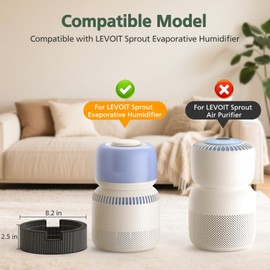 Sprout Humidifier Wick Replacement Filter Compatible with LEVOIT Sprout Evaporative Humidifier LEH-B381S, H13 True HEPA Filter for Dust Pollen Calcium Magnesium Ions, Park#LRW-B381-ANA, 2 Pack