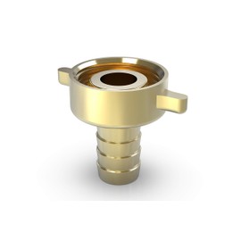 ABA Beul 56001.106.2 Brass Hose Fitting with Wing Nut 3/4 x 19