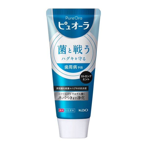 Pureora Medicated Toothpaste, Strong Mint, 4.1 oz (115 g), Quasi-drug