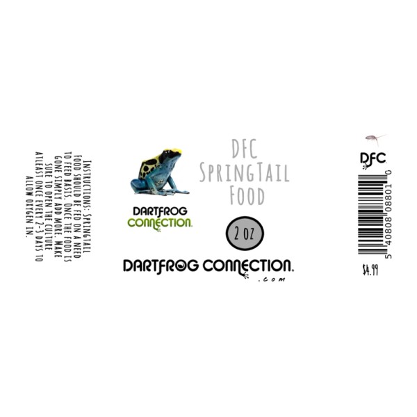 Dart Frog Connection Springtail Food! - DFC Springtail Food 2oz