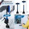 Telescopic Ice Scraper for Car Windscreen with 360 Degree Scratch-Free
