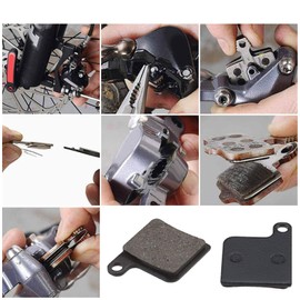 Be In Your Mind 2 Pairs Bicycle Disc Brake Pads Resin Semi Metallic for Giant NTH MPH MPH2 MPH3 Mountain Bike Replacement Accessories