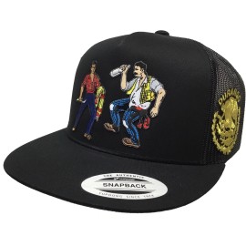 Unbranded El Borracho Y El Valiente Durango Hat Black Mesh Mexico Federal El Chapo Guzman