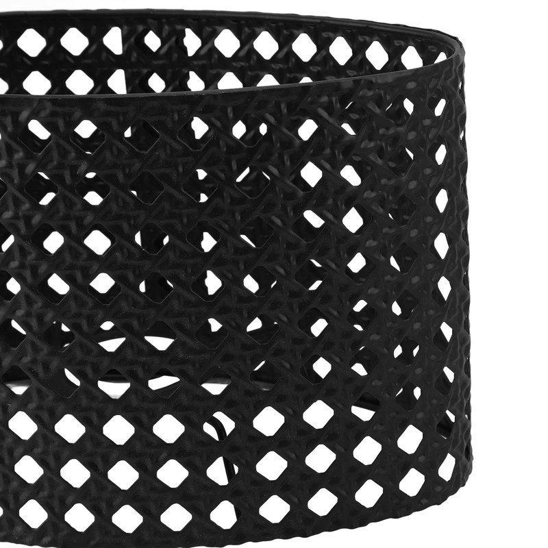 Iron Hollow Oval Lampshade Metal Engraving Hollow Lampshade Compatible for