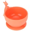Cute Silicone Baby Feeding Bowl Spoon Set with Suction Base