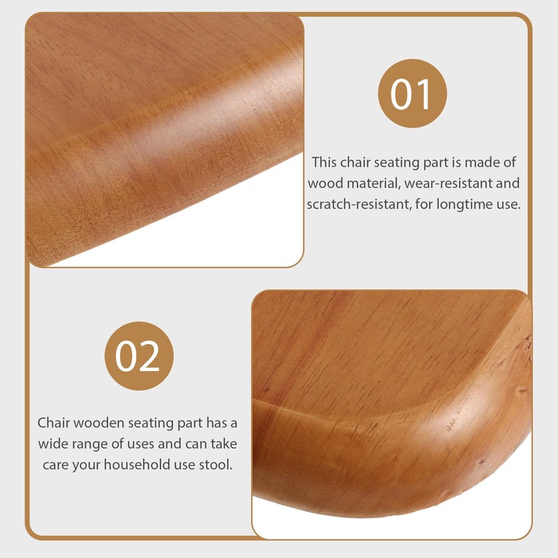GANAZONO Chair Panel Solid Wood seat Board Accessories Wooden Chair