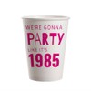 SharkBliss 1985 40th Birthday Party Cups, 20 Pack 9oz Pink