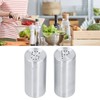 2pcs Spice Jar Stainless Steel Seasoning Bottle Salt and Pepper