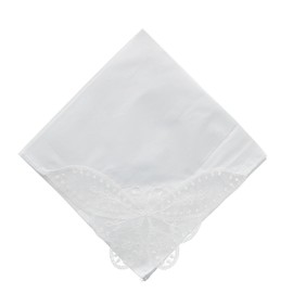 CTM - Pañuelo de encaje de mariposa para mujer, Blanco, Talla única