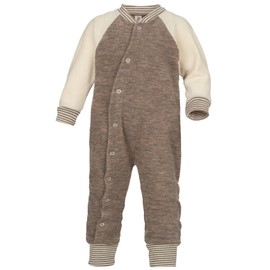 Engel, Baby Terry Pyjamas / Overall, 100% Wool (kbT), Walnut melange