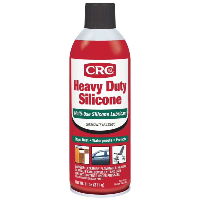CRC Heavy Duty Silicone Lubricant, 11 Wt Oz, Clear Colorless