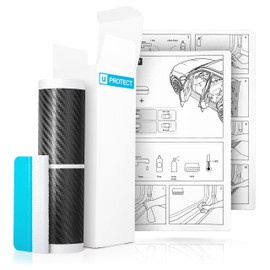 uProtect Car Door Sill Protectors for Dacia Jogger I 2022-2024 - Paint Protection Film for Car Kick Plates Panel Covers Carbon