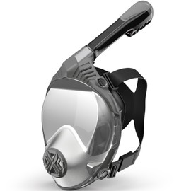 Full Face Snorkel Mask- Snorkeling Gear for Adults with Safe Dry Top Breathing System, 2025 Latest Foldable Panoramic View Snorkeling Mask for Men and Women, Anti Fog Anti Leak