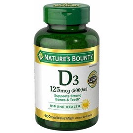 Nature’s Bounty Nature's Bounty D3 125 mcg 5000IU, 400 Softgels