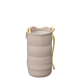 Tiger Thermos Water Bottle, MTA-B Type, Vacuum Insulated Bottle Pouch, MTA-Z10SCP, Beige