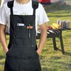 Chef Aprons for Men Women with Pockets, Cotton Canvas Cross