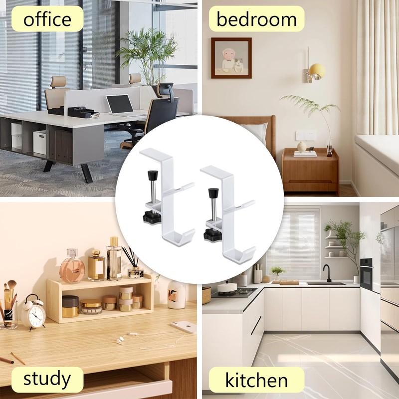 MHYMX Headphone Stand, 2 Pcs Headset Stand Adjustable Headphone Holder