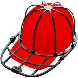 Eiito Hat Washer for Washing Machine, 1 Pack Hat Cleaner for Baseball Caps with Frame Cage Fit for Adult/Kid's Cap Protector Racks Dishwasher Safe-(Black)