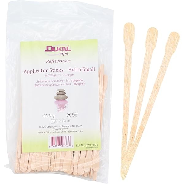 Dukal Reflections Wax Body Treatment Applicators, Beige, 1 Bag, 100