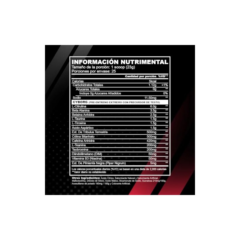 Pre Entreno en Polvo 575 g (Manzana verde)