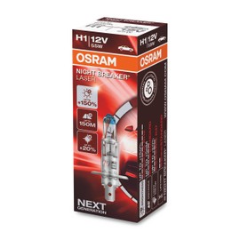 OSRAM NIGHT BREAKER LASER H1, +150% more brightness, halogen headlight lamp, 64150NL, 12V, folding box (1 lamp)