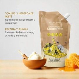 Shampoo Econcept Miel Y Manteca De Karité Refill 1l