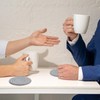 Grey Coasters Absorbent Woven Coaster - Cotton Coaster for Home