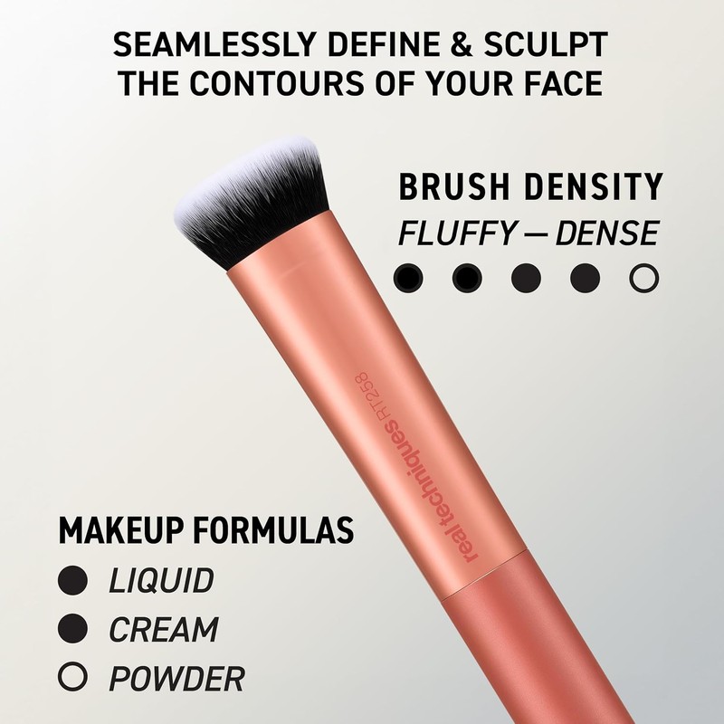 REAL TECHNIQUES, Face Base Set, Kit de Brochas de Maquillaje