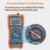 True RMS Digital Multimeter Tester, Auto-Ranging AC DC 20A Ohmmeter