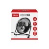 GPX Mini 4" USB Personal Fan in Black, Compatible with