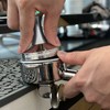 Crystal Ball Coffee Flat Tamper Stainless Steel Base Powder Hammer