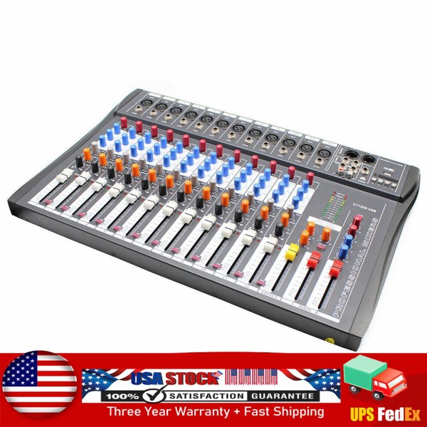 Unbranded New 12 Channel Live Studio Audio Mixer Mixing Console